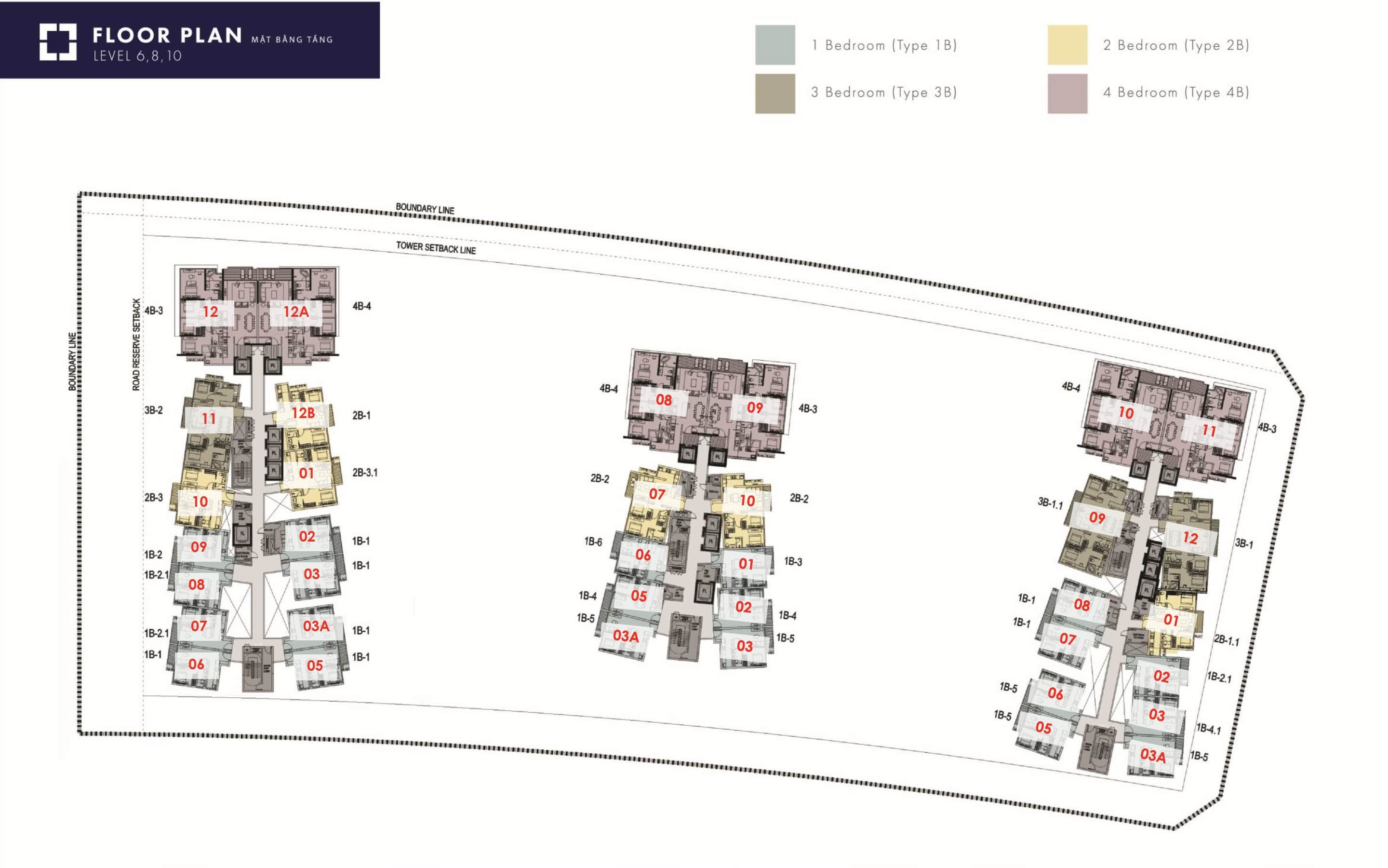 Floor plan of Metropole Thu Thiem 3 .  apartment