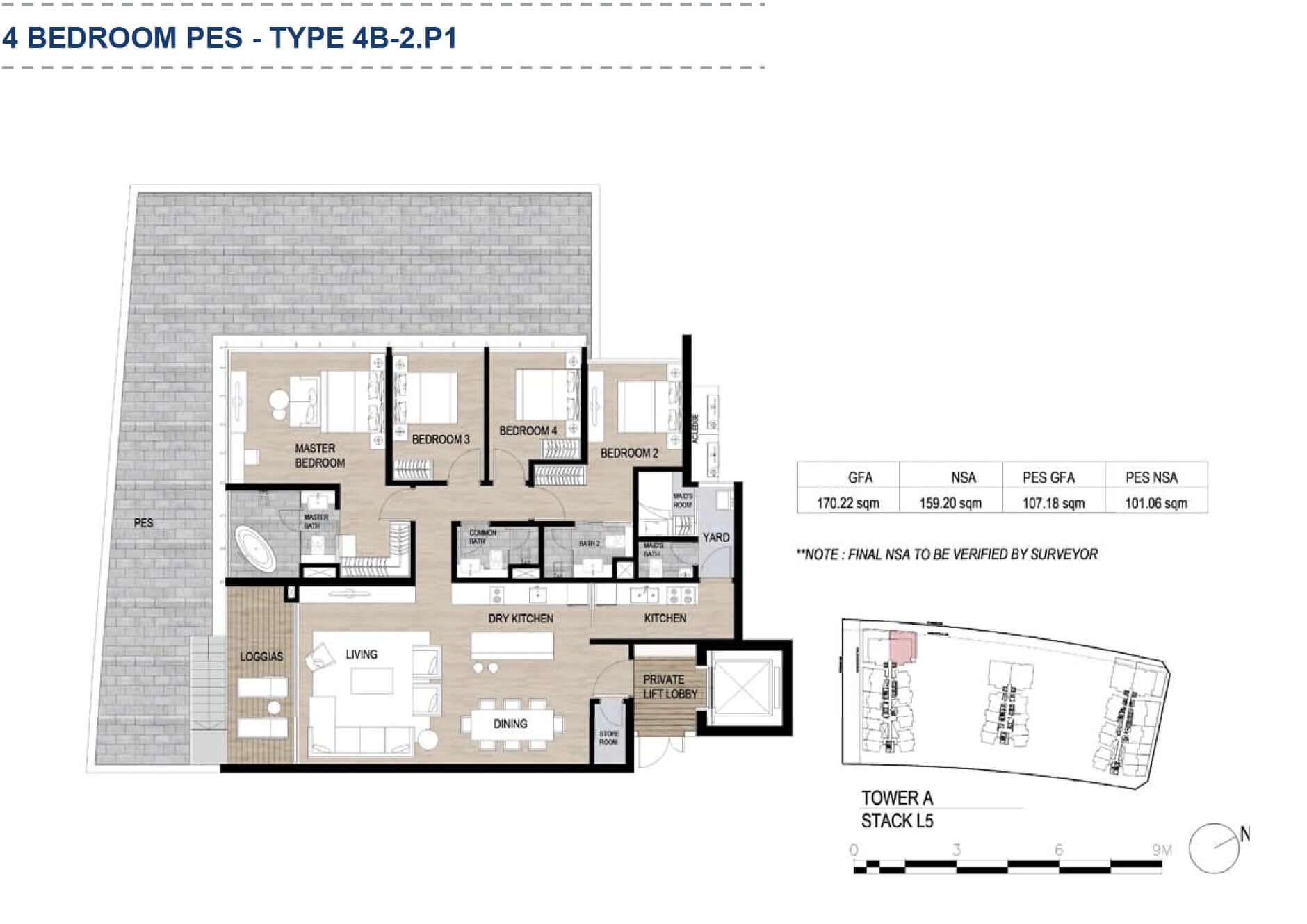 Floor plan of loft Metrople apartment 6