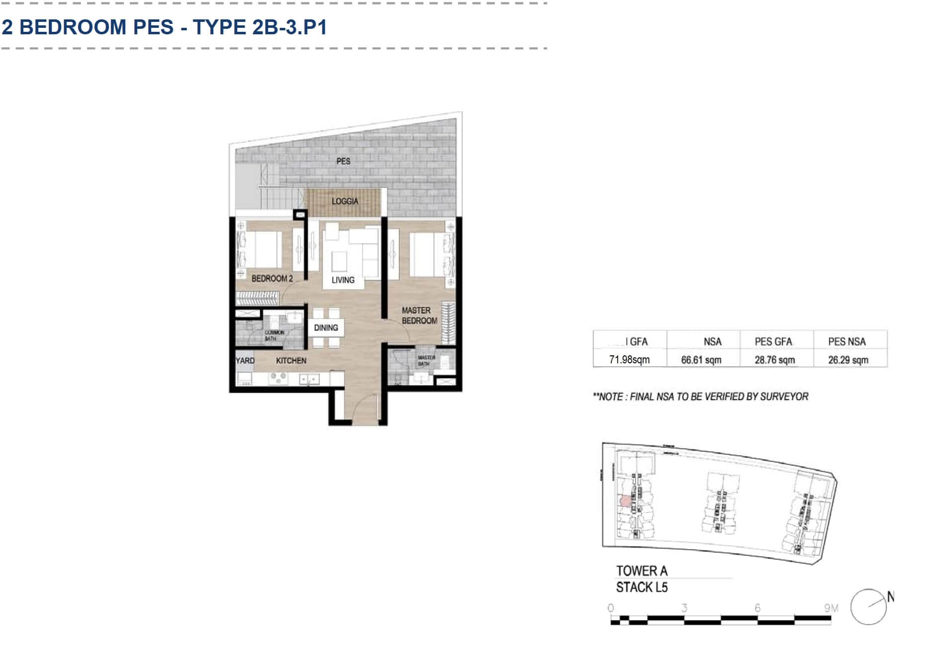 Floor plan of garden apartment Metropole Thu Thiem District 2 3
