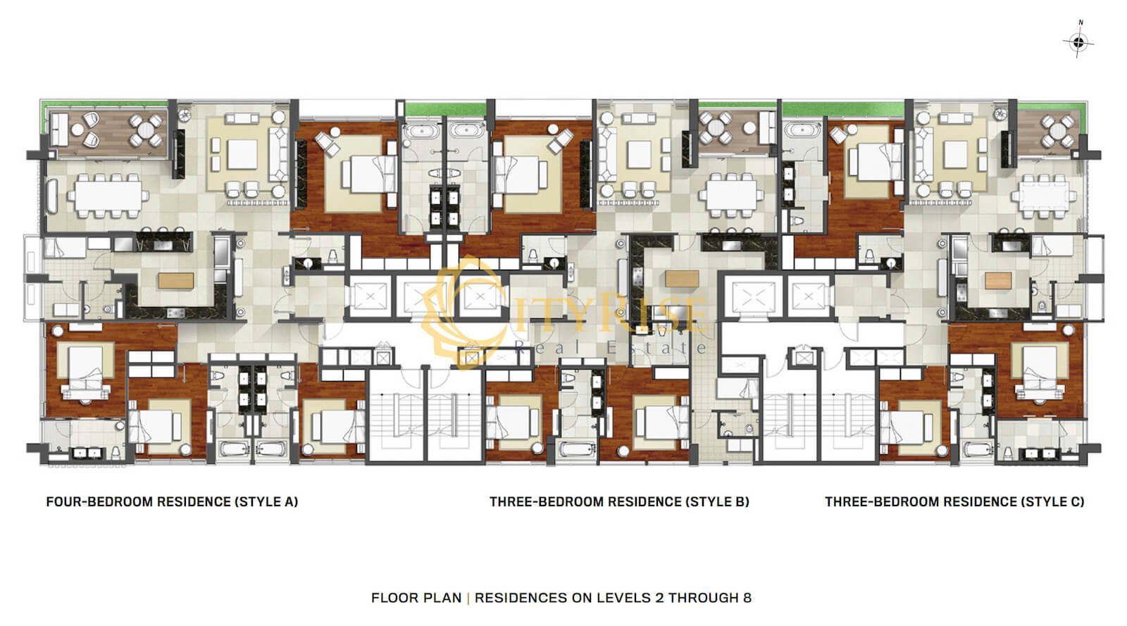 Floor plan of The Albany Gateway Thao Dien apartment in District 2