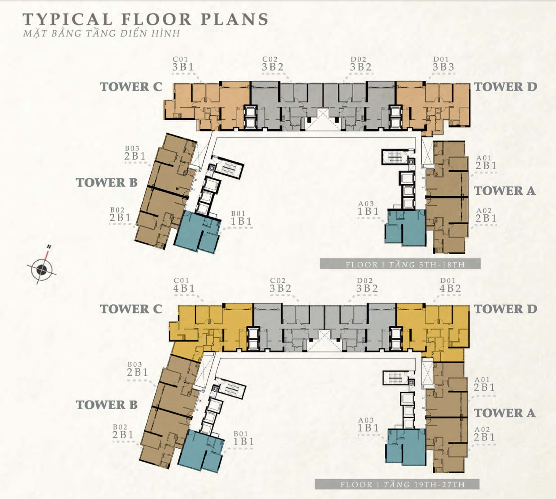 Floor plan of The Nassim Thao Dien apartment in District 2