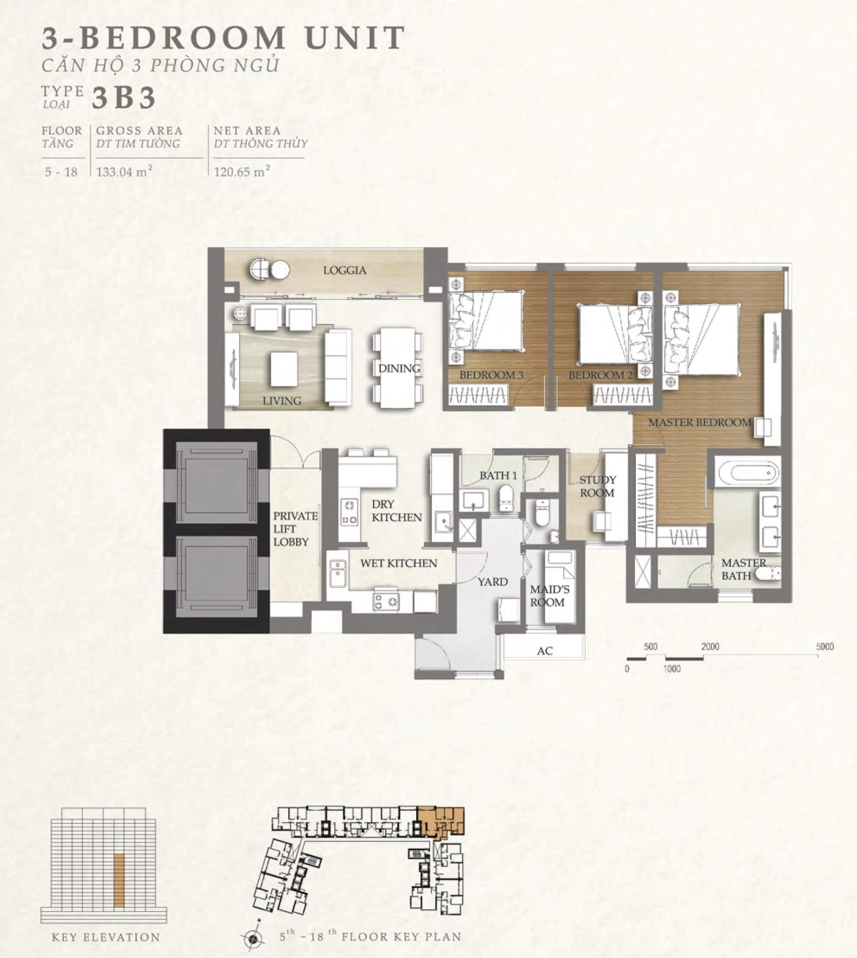 Floor plan of The Nassim Thao Dien apartment in District 2