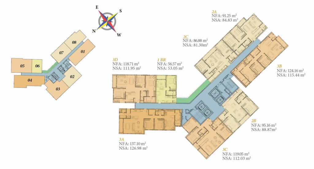 Layout Mat Bang Can Ho Hawaii Dao Kim Cuong Quan 2 City Rise