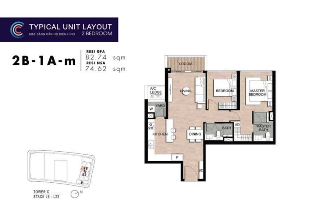 Mat Bang Can Ho 2 Phong Ngu The Crest Metropole Thu Thiem Tp Thu Duc Dien Tich 82m2 1 City Rise
