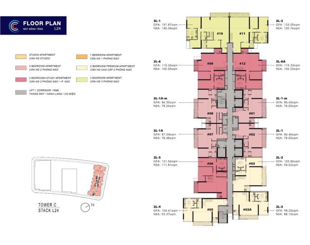 Mat Bang Can Ho 2 Phong Ngu The Crest Metropole Thu Thiem Tp Thu Duc Tang 24 Tang Penthouse City Rise