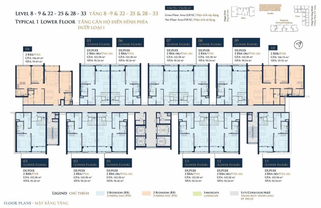 Mat Bang Can Ho Berdaz Feliz En Vista Quan 2 Tang Duoi City Rise 2