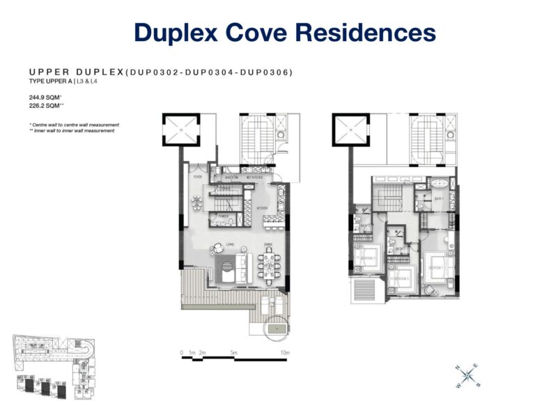 Layout Căn Hộ Duplex Cove Residences – Empire City Thủ Thiêm
