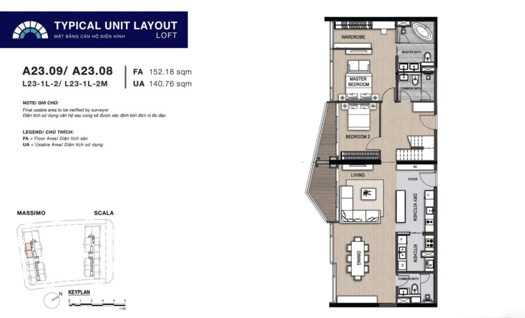 Mat Bang Can Ho Ghep The Opera Metropole Tang 23 6 City Rise City Rise