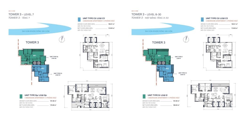 Mat Bang Can Ho Q2 Thao Dien Tp Thu Duc Thap T3 City Rise