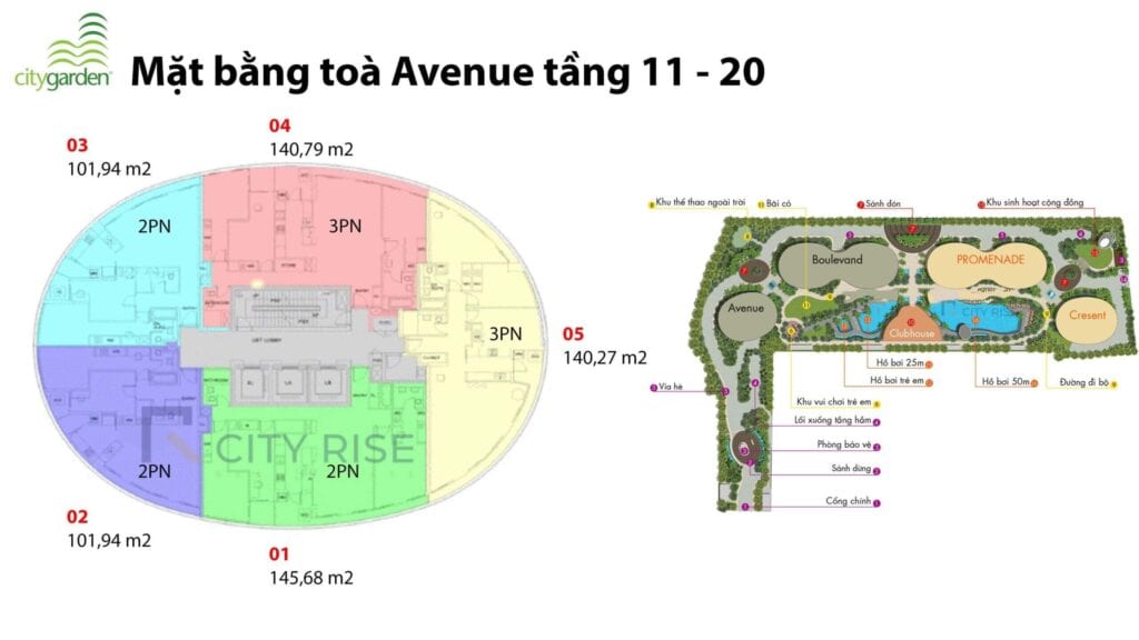 Mat Bang Can Ho Thap Avanue City Garden Binh Thanh Tang 11 20 City Rise