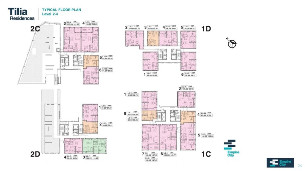 Mat Bang Can Ho Tilia Residences Empire City Tang 2 4 City Rise
