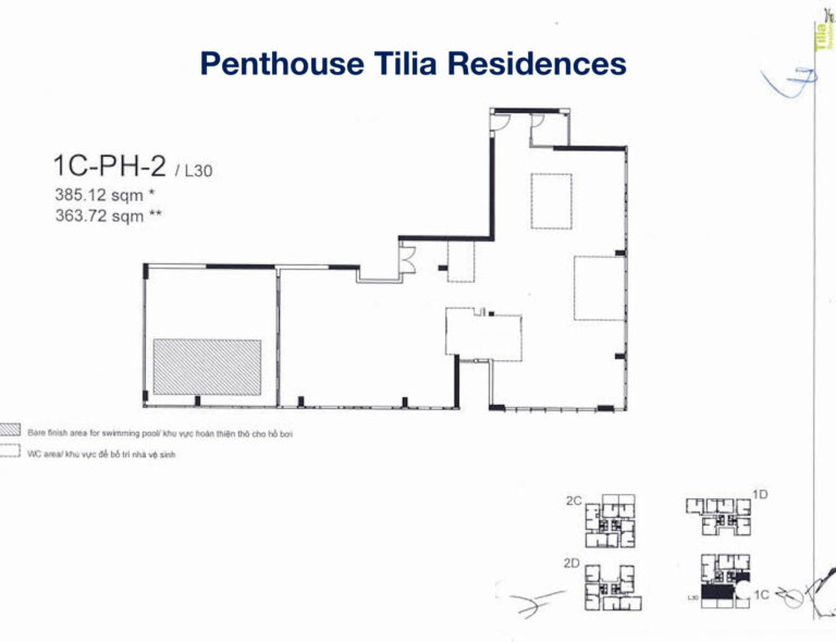 Layout Căn Hộ Penthouse Empire City Thủ Thiêm | Full layout