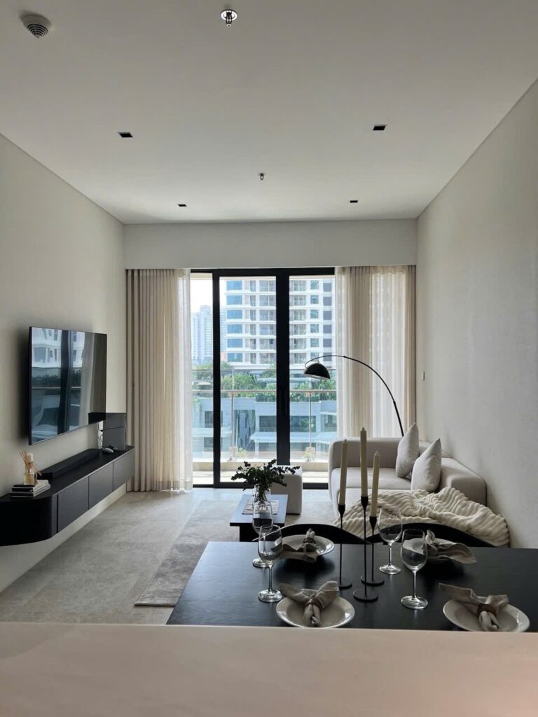 Cho Thuê The River Thủ Thiêm 1 PN 64m² Full Nt Hướng Mát - Hình 1