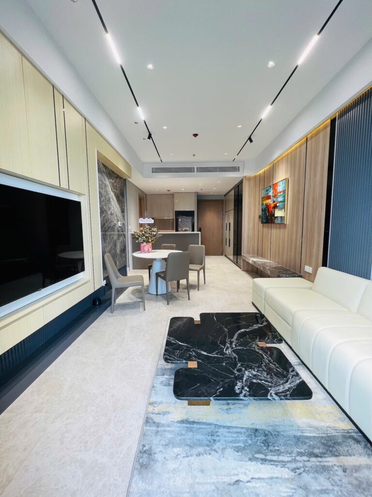 Cho Thuê 2PN 94m2 The River Thủ Thiêm Full Nt Đẹp Như Hình - Hình 2