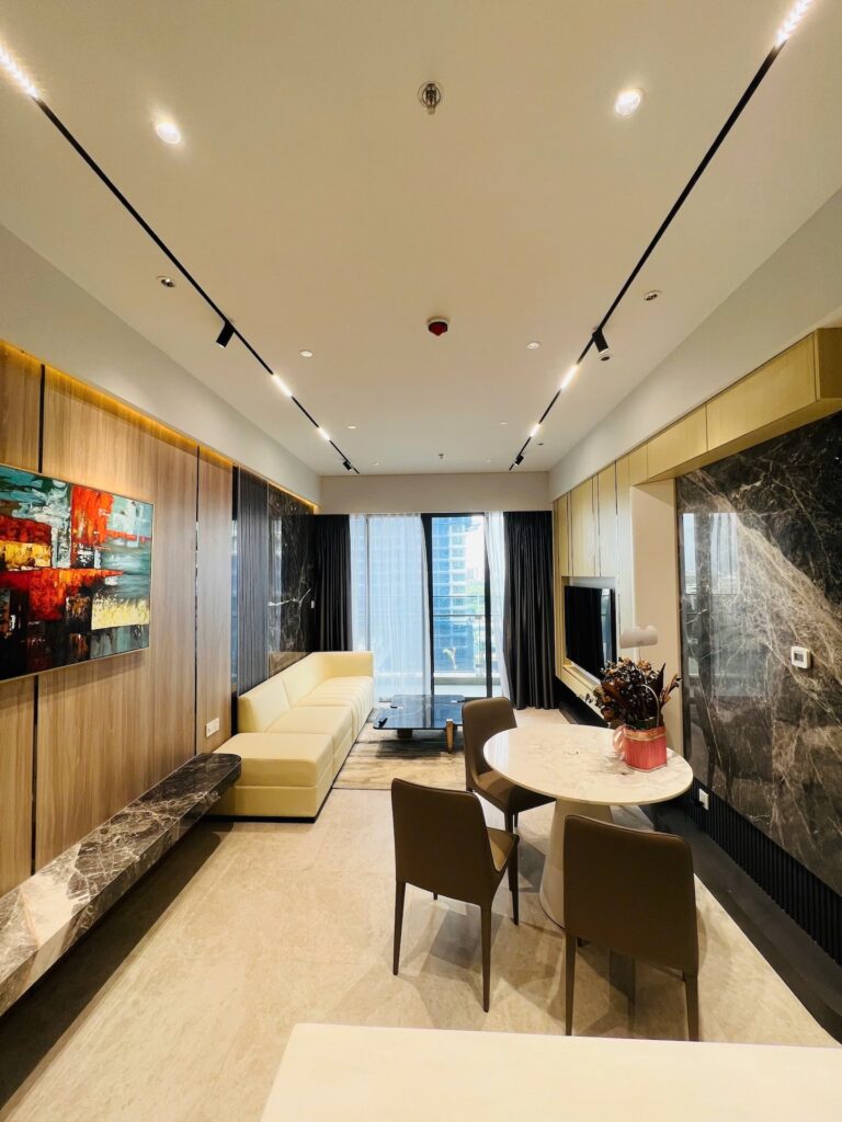 Cho Thuê 2PN 94m2 The River Thủ Thiêm Full Nt Đẹp Như Hình - Hình 1