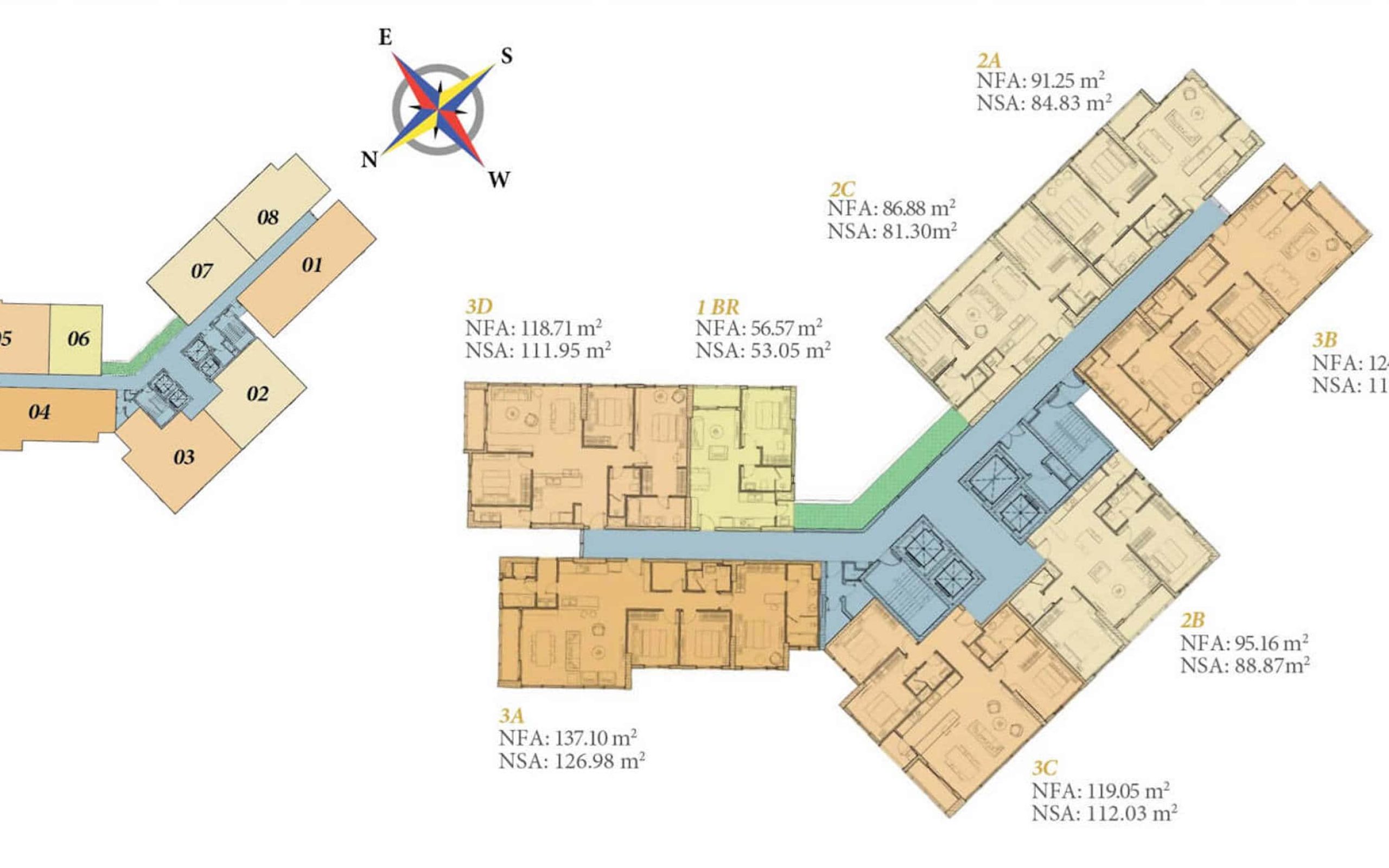 Layout Mat Bang Can Ho Hawaii Dao Kim Cuong Quan 2 City Rise