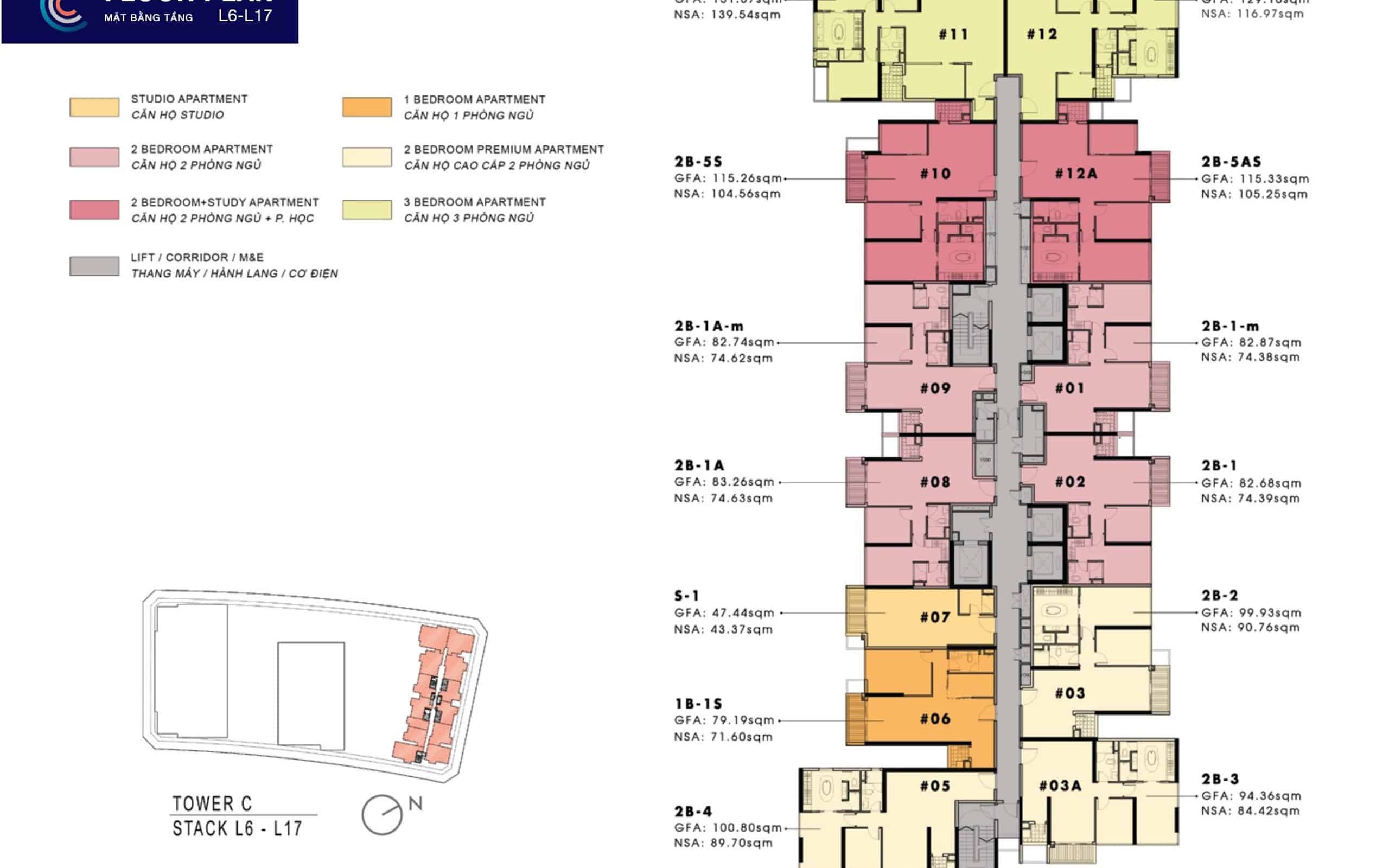 Mat Bang Can Ho 2 Phong Ngu The Crest Metropole Thu Thiem Tp Thu Duc Tang 6 17 City Rise