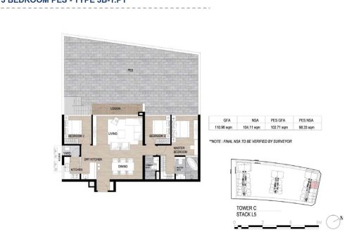 Mat Bang Can Ho 3 Phong Ngu San Vuon Galleria Metropole Thu Thiem Tp Thu Duc City Rise