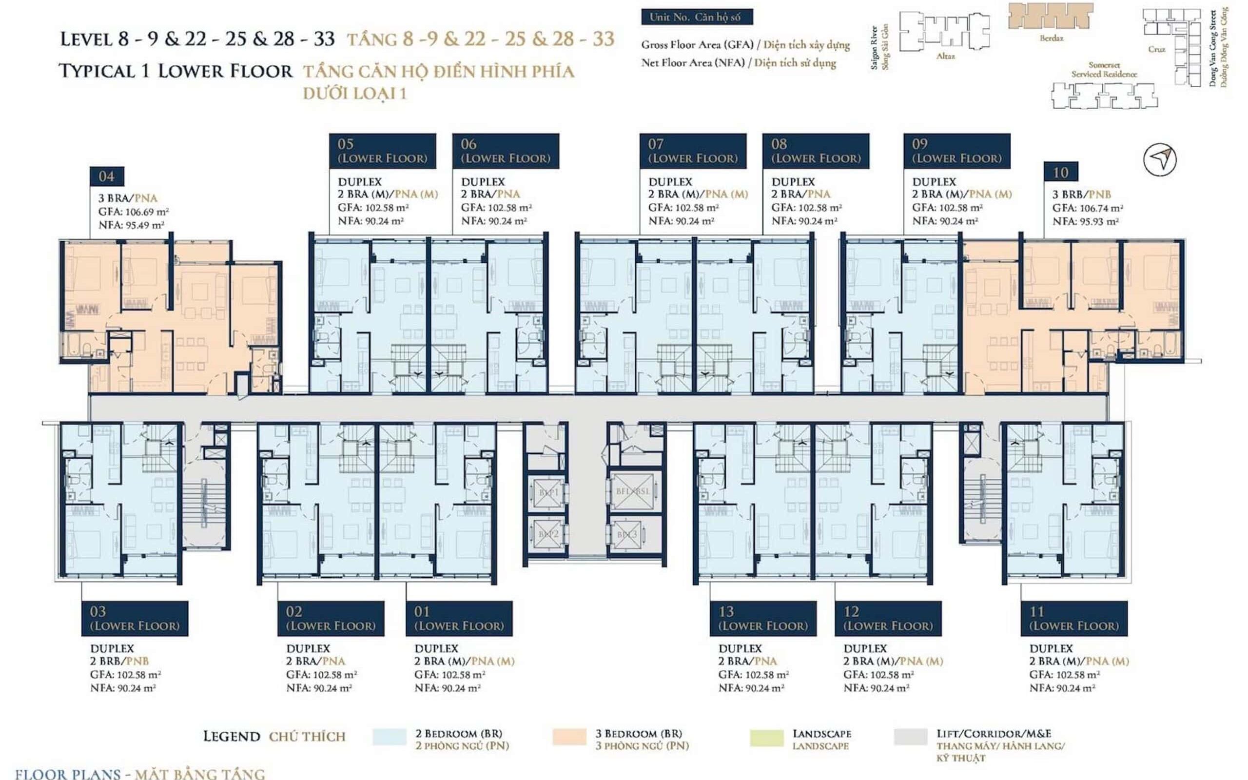 Mat Bang Can Ho Berdaz Feliz En Vista Quan 2 Tang Duoi City Rise 2