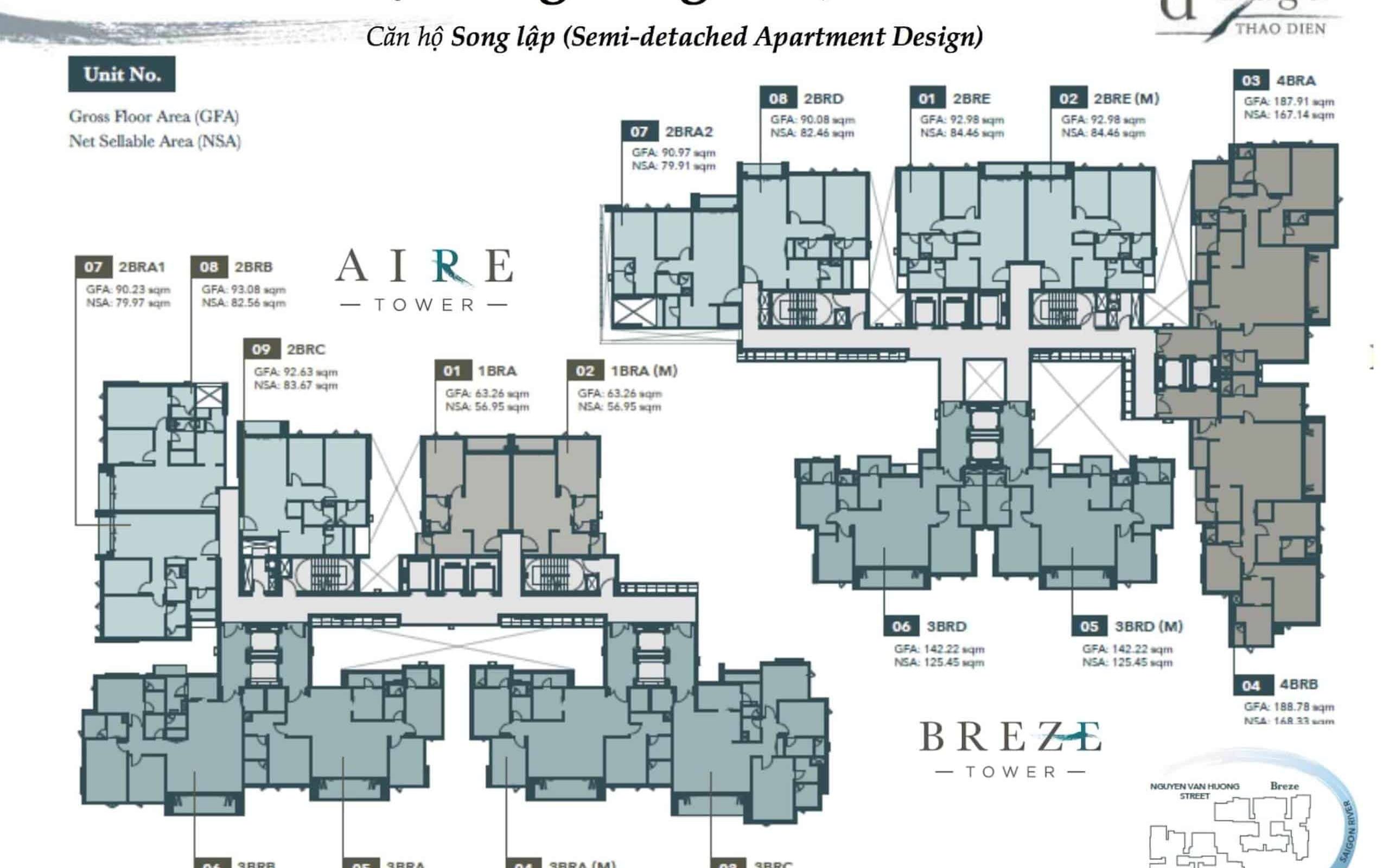 Mat Bang Can Ho Dedge Thao Dien Quan 2 Tang Dien Hinh City Rise
