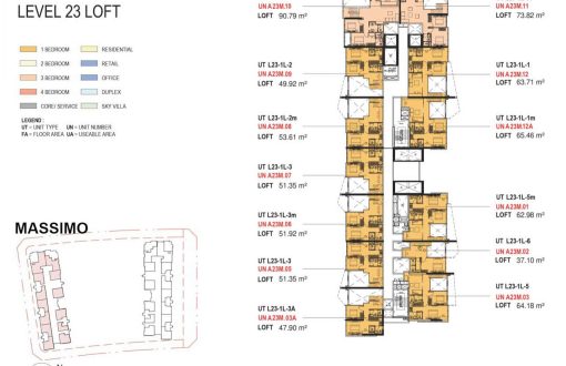 Mat Bang Can Ho Loft Tang 23 Metropole Thu Thiem The Opera Full City Rise