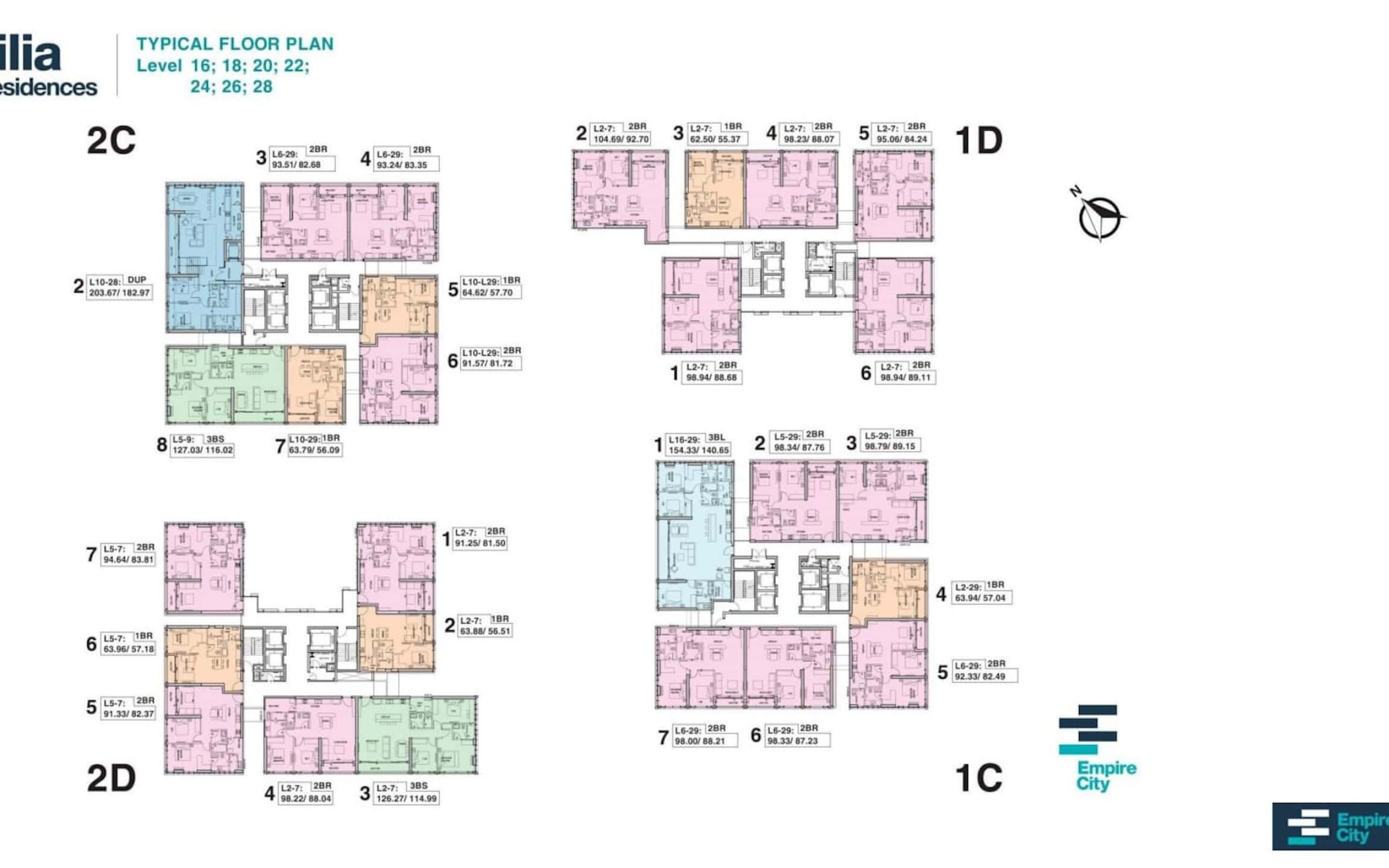 Mat Bang Can Ho Tilia Residences Empire City Tang Dien Hinh City Rise