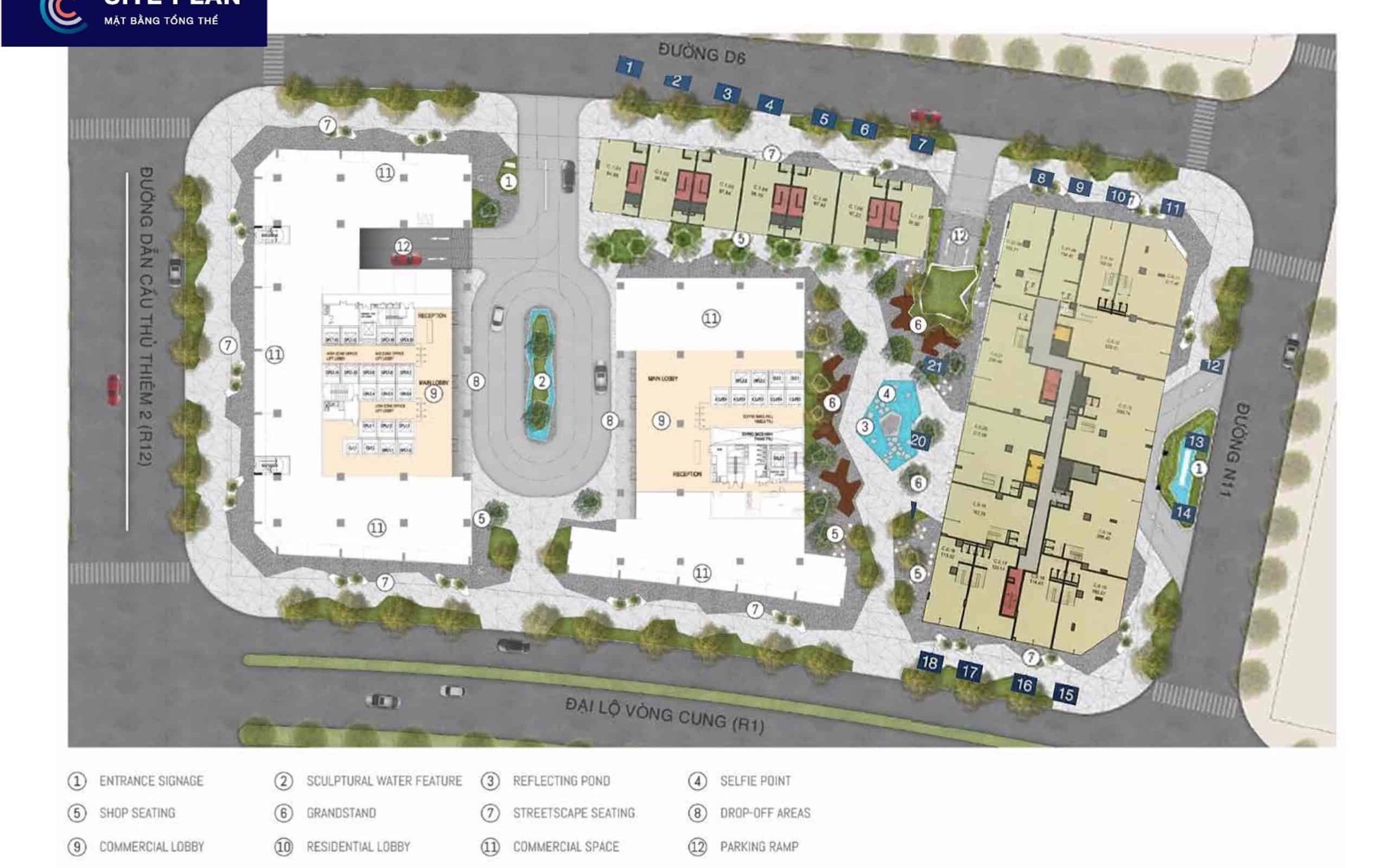 Mat Bang Shophouse The Crest Residence Metropole Thu Thiem Tang Tret City Rise